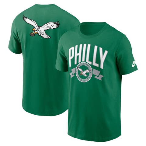 Men's Nike Kelly Green Philadelphia Eagles Rewind Front and Back Hit Essential T-Shirt
