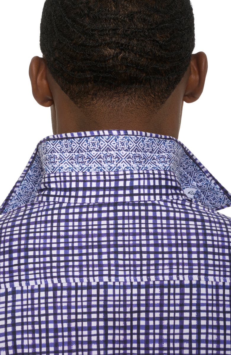 Robert Graham Topkipi Check Stretch Cotton Button-Up Shirt, Alternate, color, 