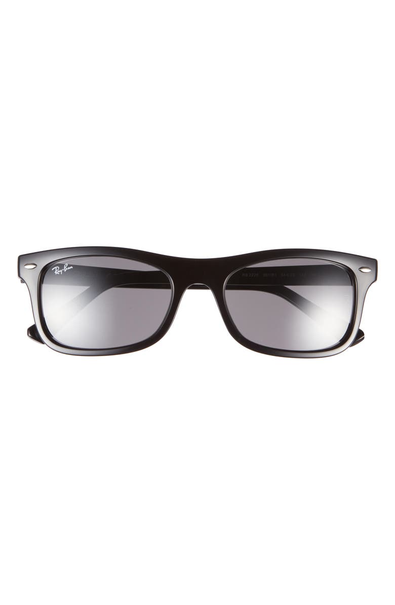 Ray-Ban 54mm Square Sunglasses, Main, color, Black / Dark Grey