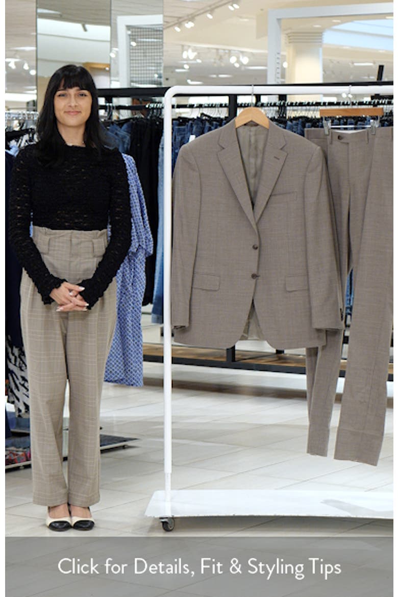 Siena Regular Fit Tan Mélange Stretch Wool Suit video