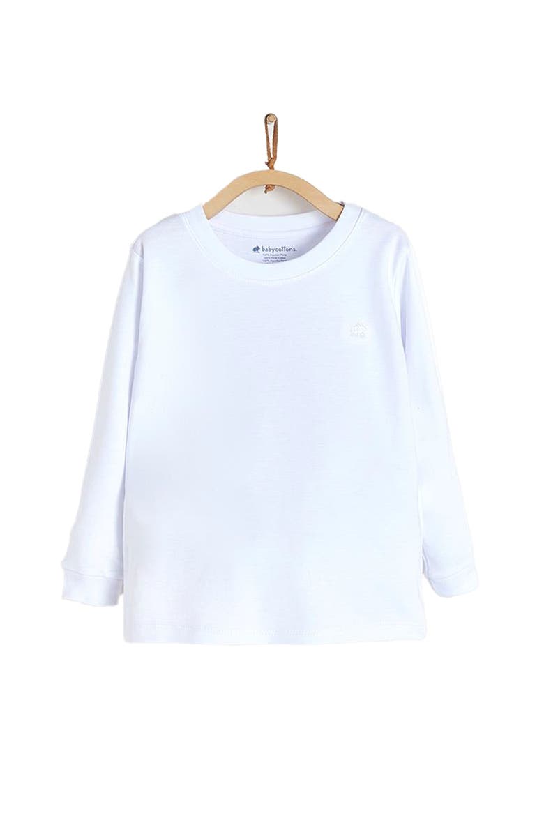 Babycottons Premium Peruvian Pima Cotton Colors Long Sleeve Tee For Infant, Main, color, 