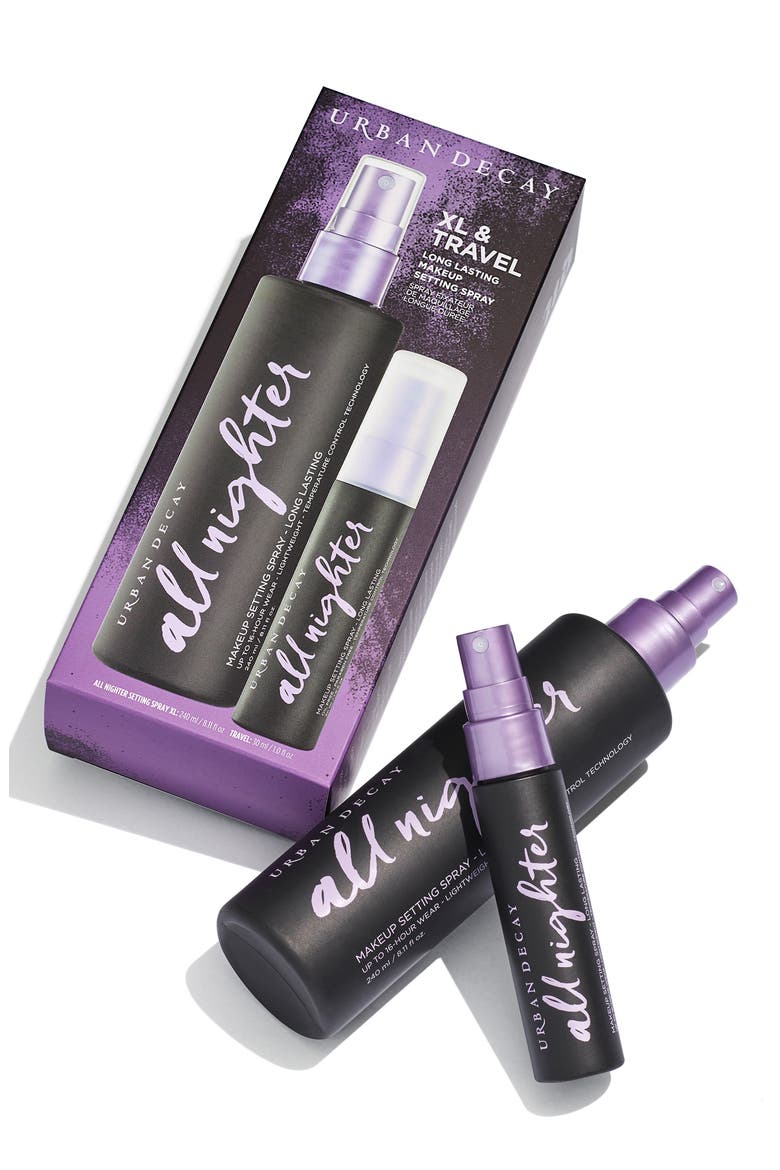 All Nighter Long Lasting Setting Spray Jumbo & Travel Duo (Nordstrom Exclusive), Alternate, color, NO COLOR