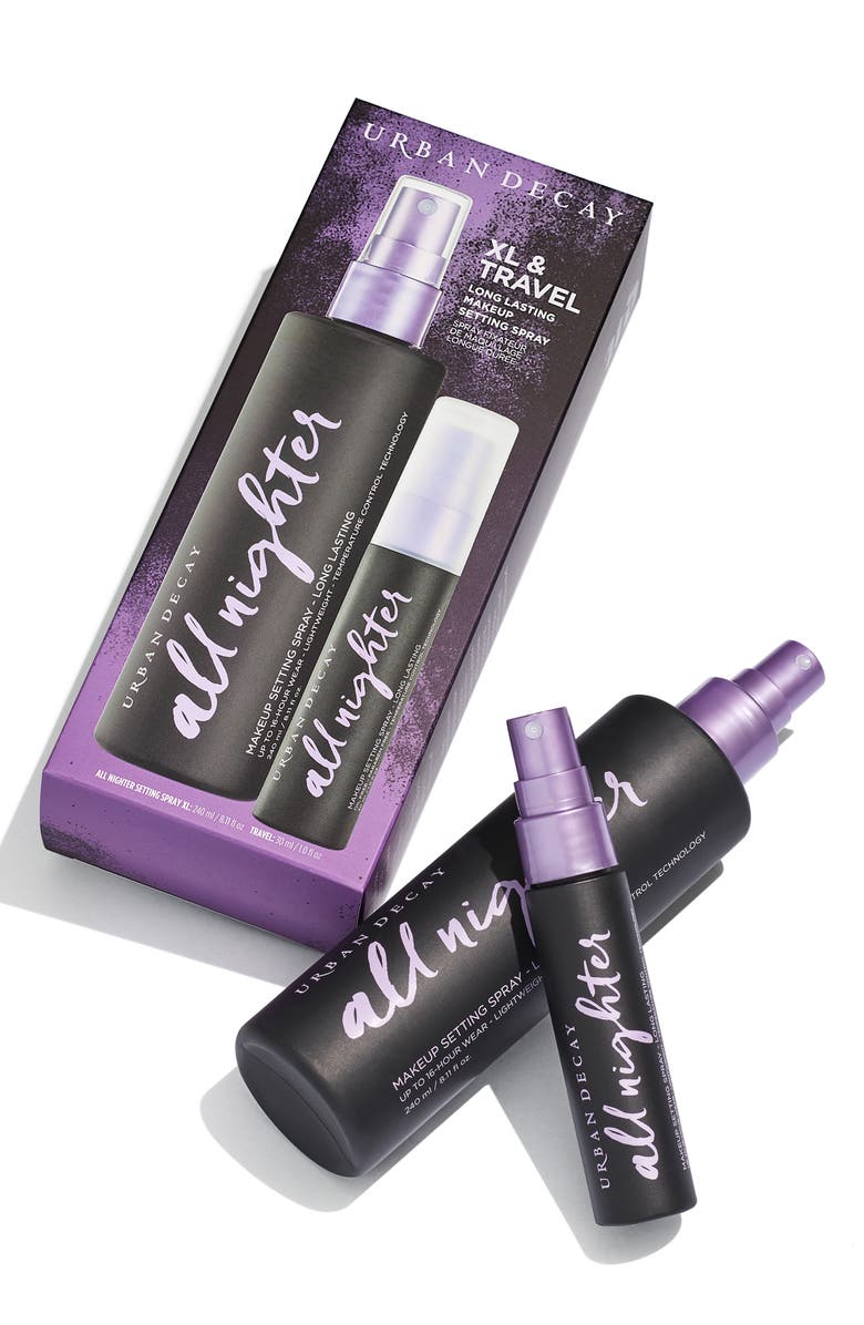 Urban Decay All Nighter Long Lasting Setting Spray Jumbo & Travel Duo, Alternate, color,