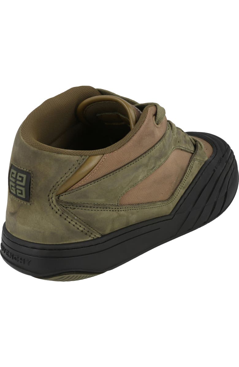 Givenchy Suede Trim Mid Top Sneaker, Alternate, color, Olive Green