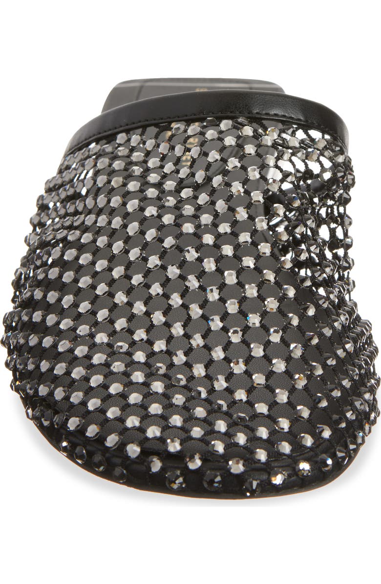 Stella McCartney Crystal Mesh Mule, Alternate, color, Black Crystal