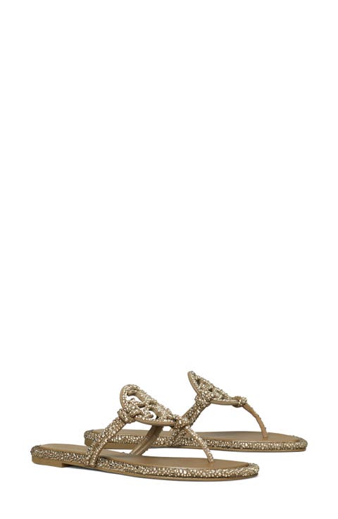 Miller Knotted Crystal Flip Flop (Women)