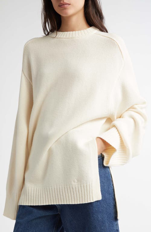 LOULOU STUDIO LOULOU DE SAISON SAFI STEP HEM WOOL & CASHMERE SWEATER