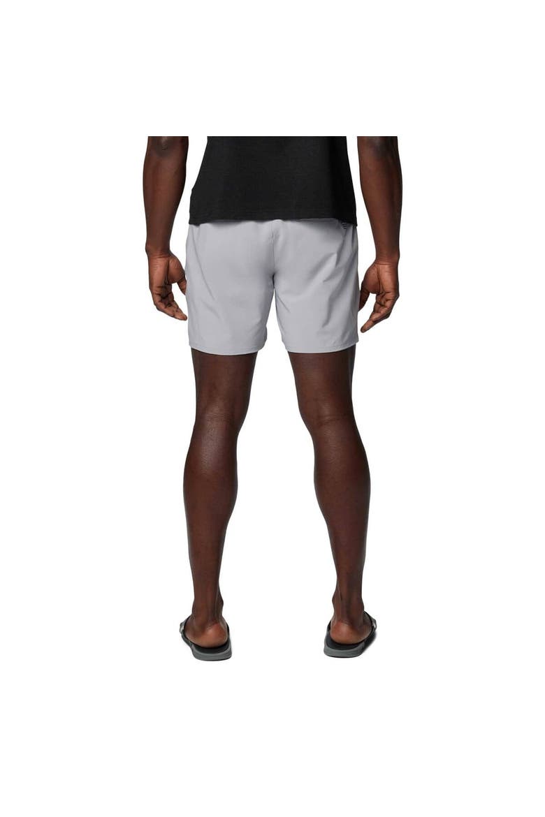 Men's Columbia Gray LSU Tigers PFG Terminal Roamer™ Omni-Shade™ Stretch Shorts, Alternate, color, Gray