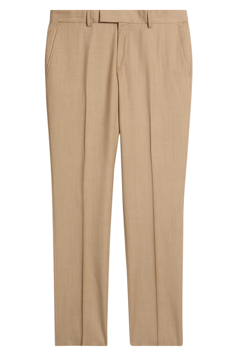 Genius Slim Fit Virgin Wool Suit Pants, Alternate, color, MEDIUM BEIGE