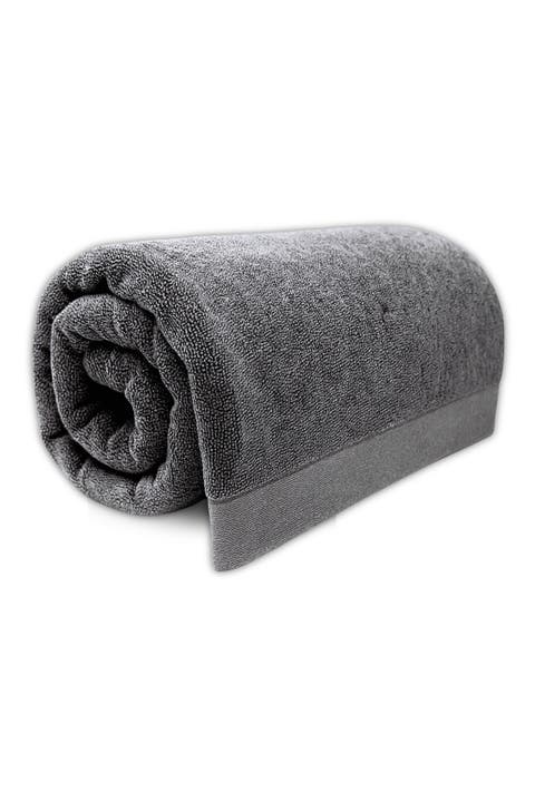 Melange Viscose Cotton Blend Odor & Mildew Resistant Bath Sheet Towel, 1pc