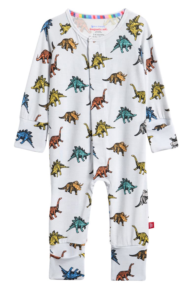 Dinomite Convertible Magnetic Footie, Main, color, DINOMITE