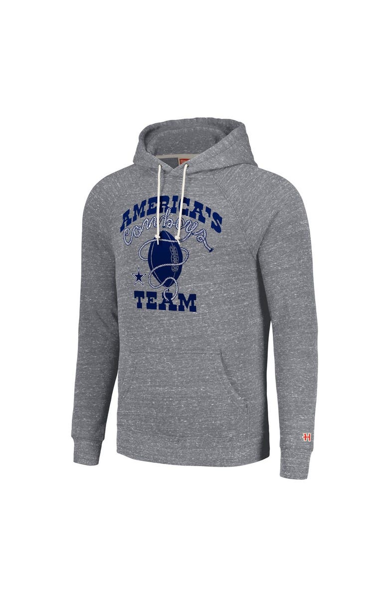 Homage Unisex Homage  Gray Dallas Cowboys Hyperlocal Raglan Pullover Hoodie, Alternate, color, Gray