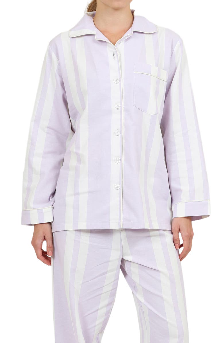 Papinelle Stripe Cotton Pajamas, Alternate, color, 