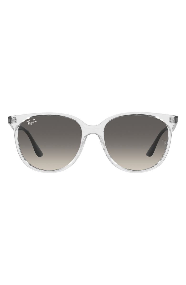 Ray-Ban 54mm Gradient Square Sunglasses, Main, color, Transparent / Grey Gradient