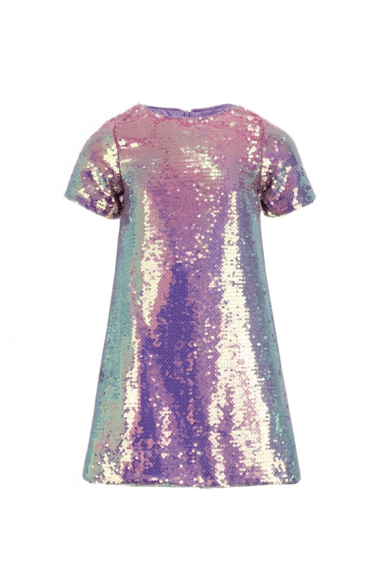Lola + The Boys Haze Sequin Dress, Main, color, Purple