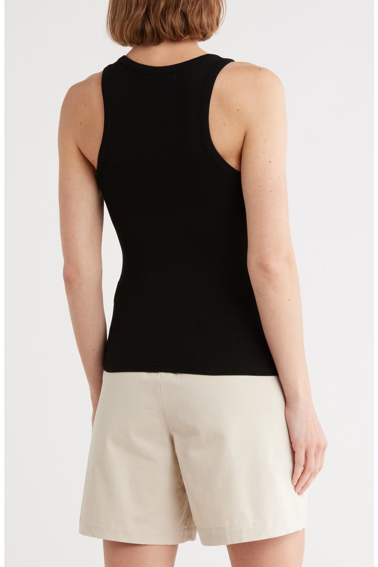 Ring Detail Tank, Alternate, color, BLACK