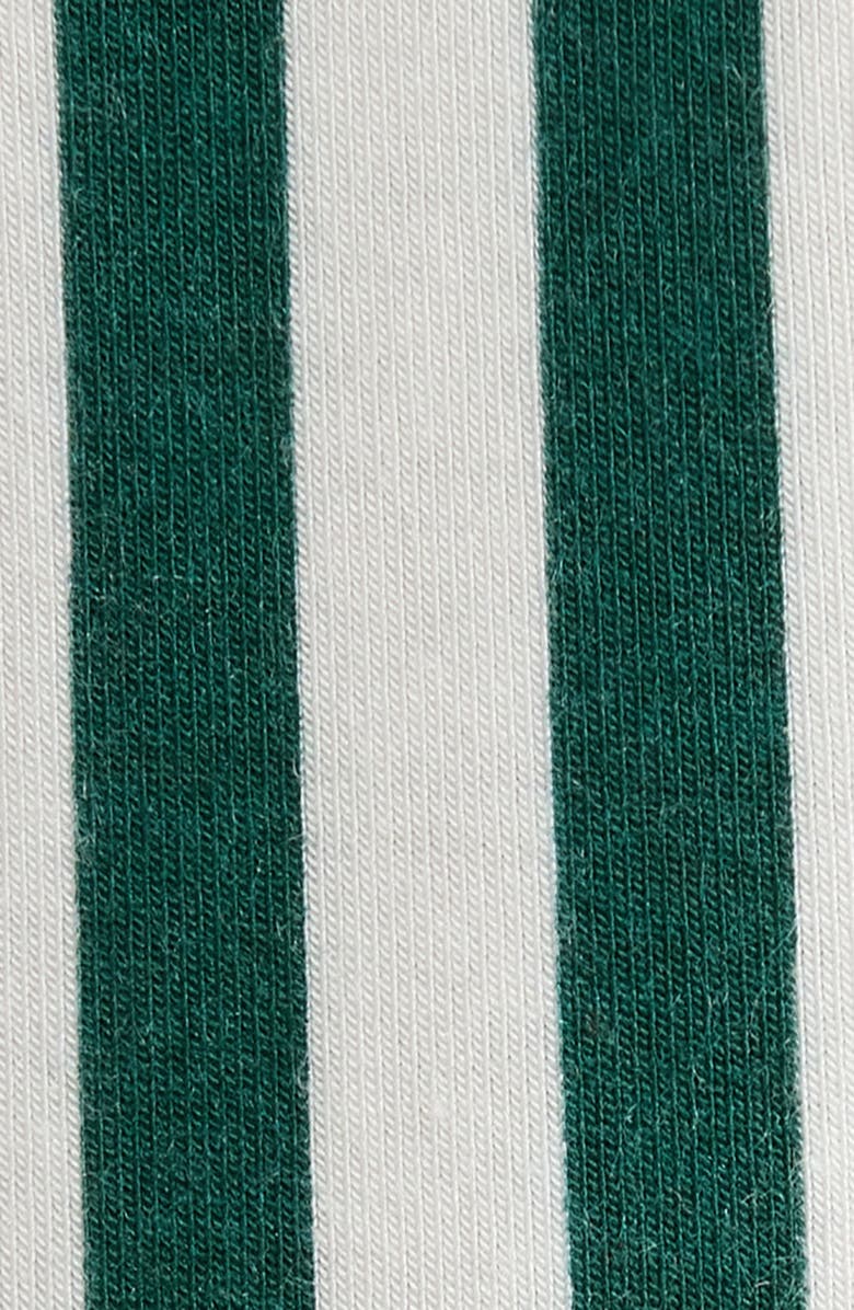 Nordstrom Moonlight Eco Long Sleeve Short Pajamas, Alternate, color, Green- Ivory Simple Stripe