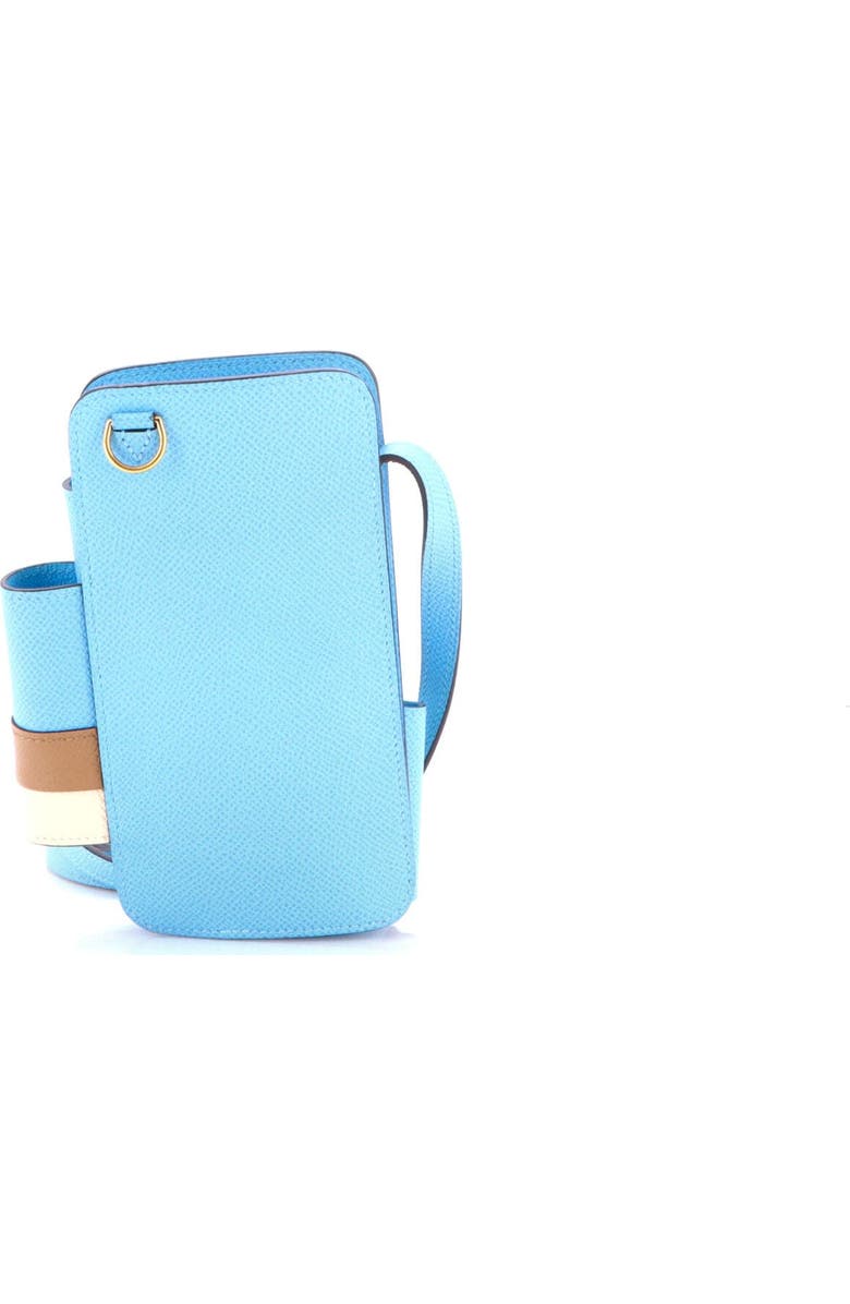 Pre-Owned Hermes Hermesway Phone Case Crossbody Bag Epsom, Alternate, color, Celeste