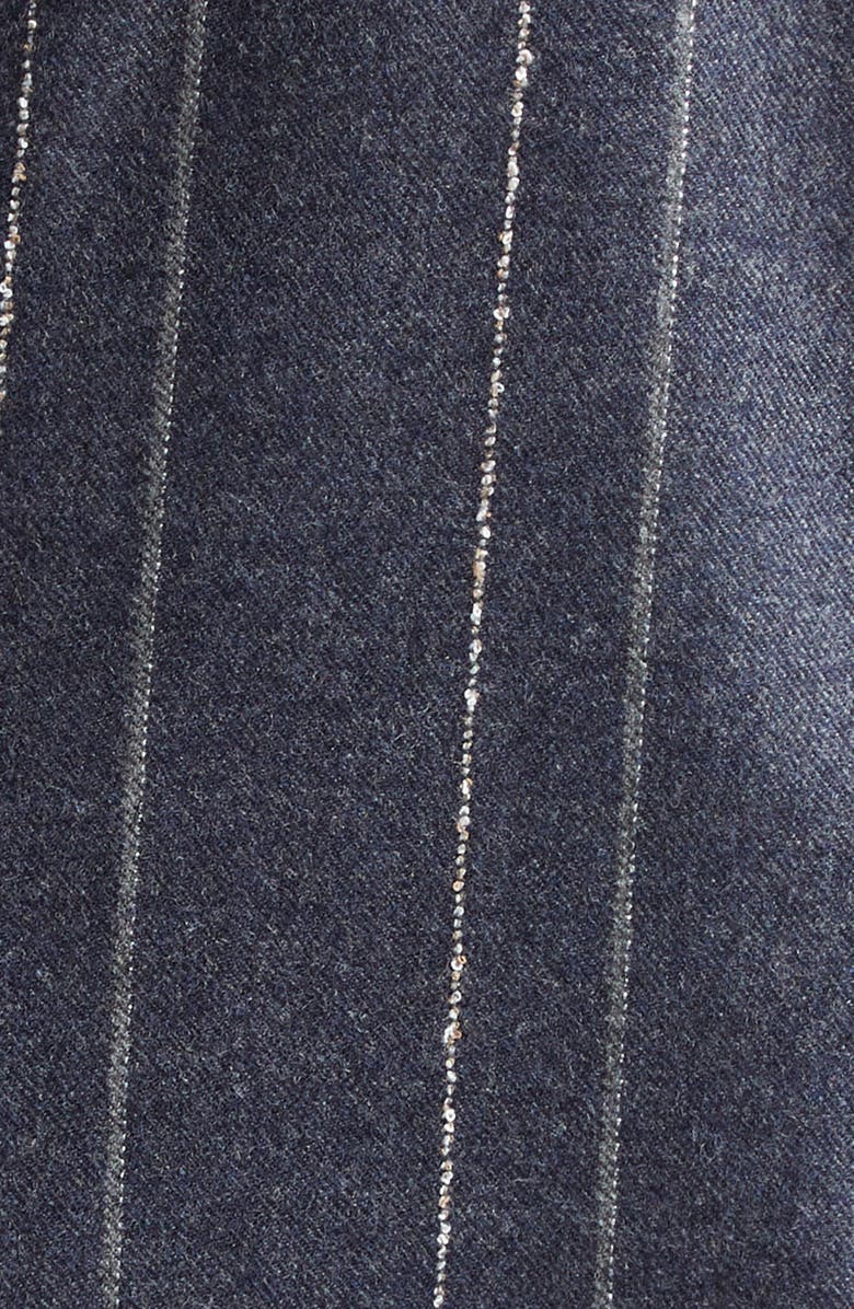 Eleventy Pinstripe One-Button Blazer, Alternate, color, Navy