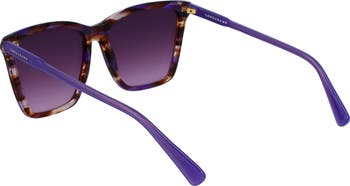 Le Pliage 56mm Gradient Rectangular Sunglasses