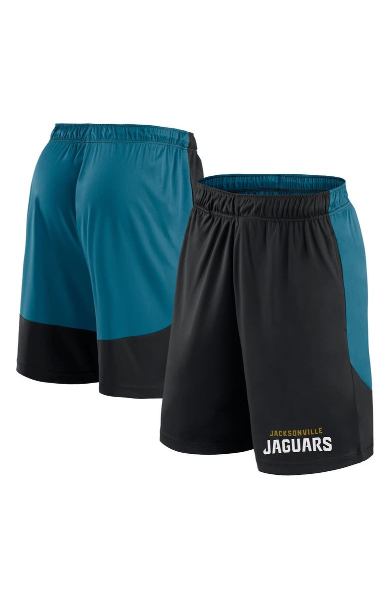 FANATICS Men's Fanatics Black/Teal Jacksonville Jaguars Launch Shorts, Main, color, Black