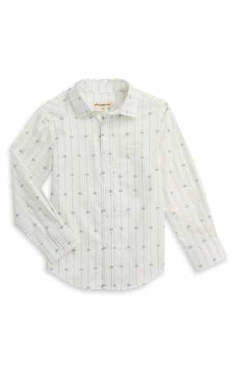 Kids' Print Cotton Button-Up Shirt