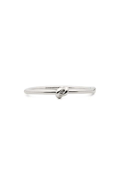 sailor's knot hinge bangle bracelet