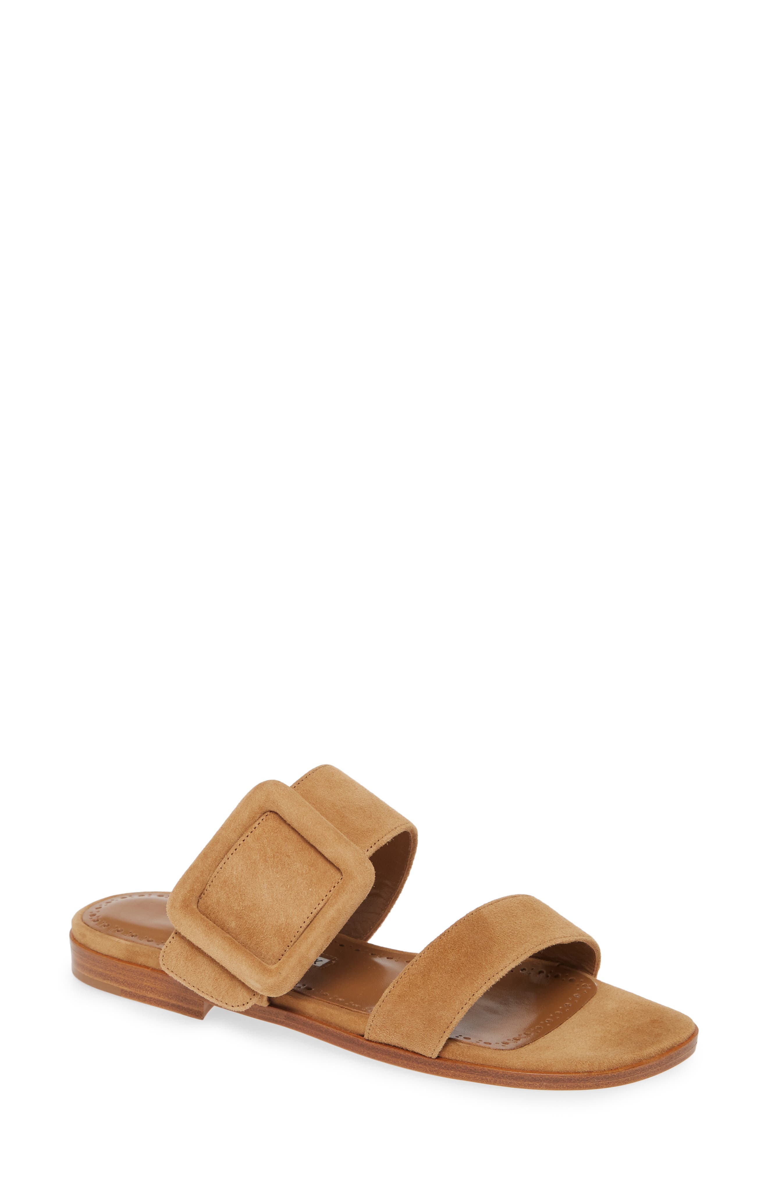 Manolo Blahnik Tituba Buckle Slide Sandal, Main, color, 