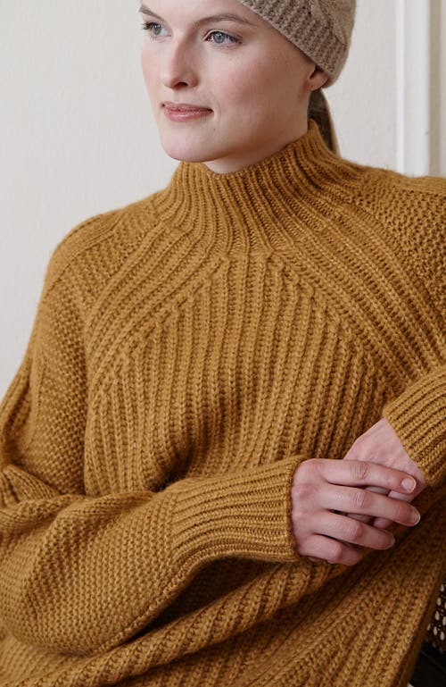 Oyun Lori Funnel Neck Tunic In Golden
