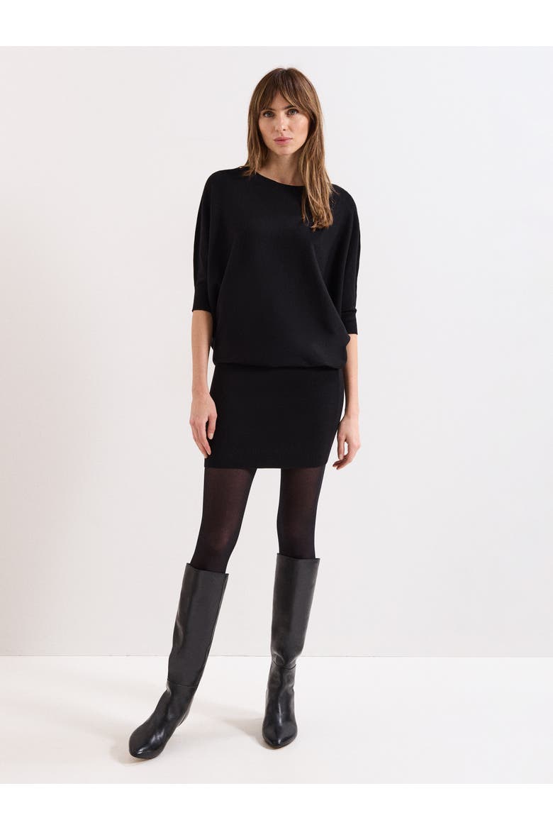 Becca Batwing Dress, Alternate, color, Black