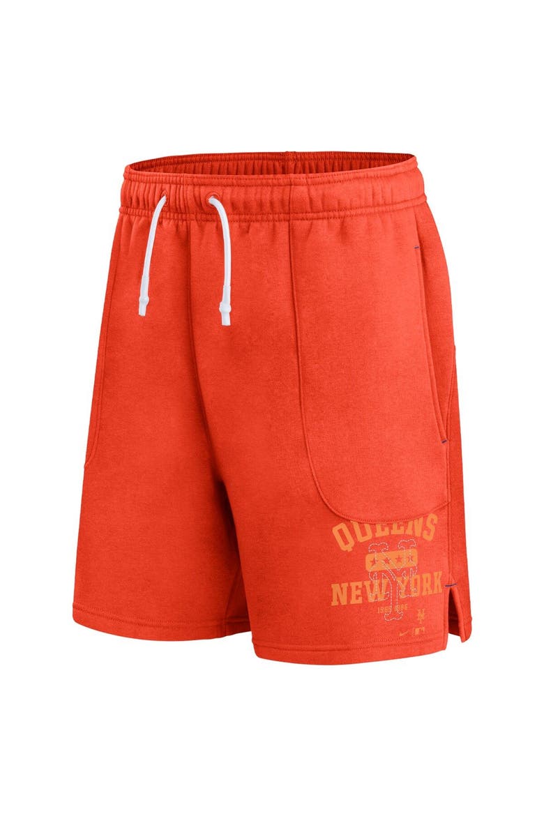 Men's Nike Orange New York Mets Statement Ball Game Shorts, Alternate, color, Orange