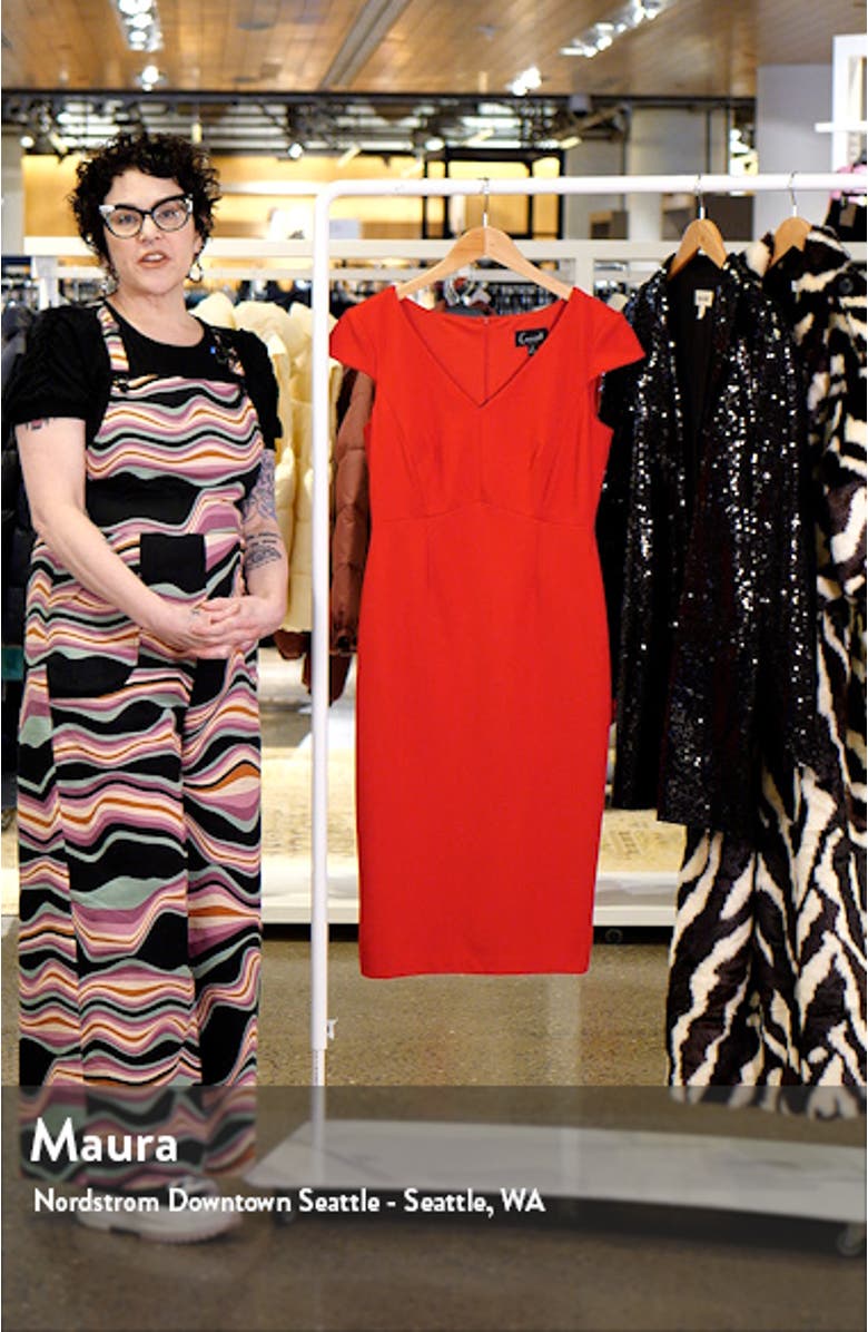 V-Neck Sheath Dress, sales video thumbnail