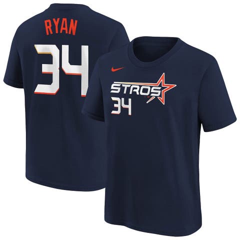 Youth Nike Nolan Ryan Navy Houston Astros Fuse City Connect Name & Number T-Shirt