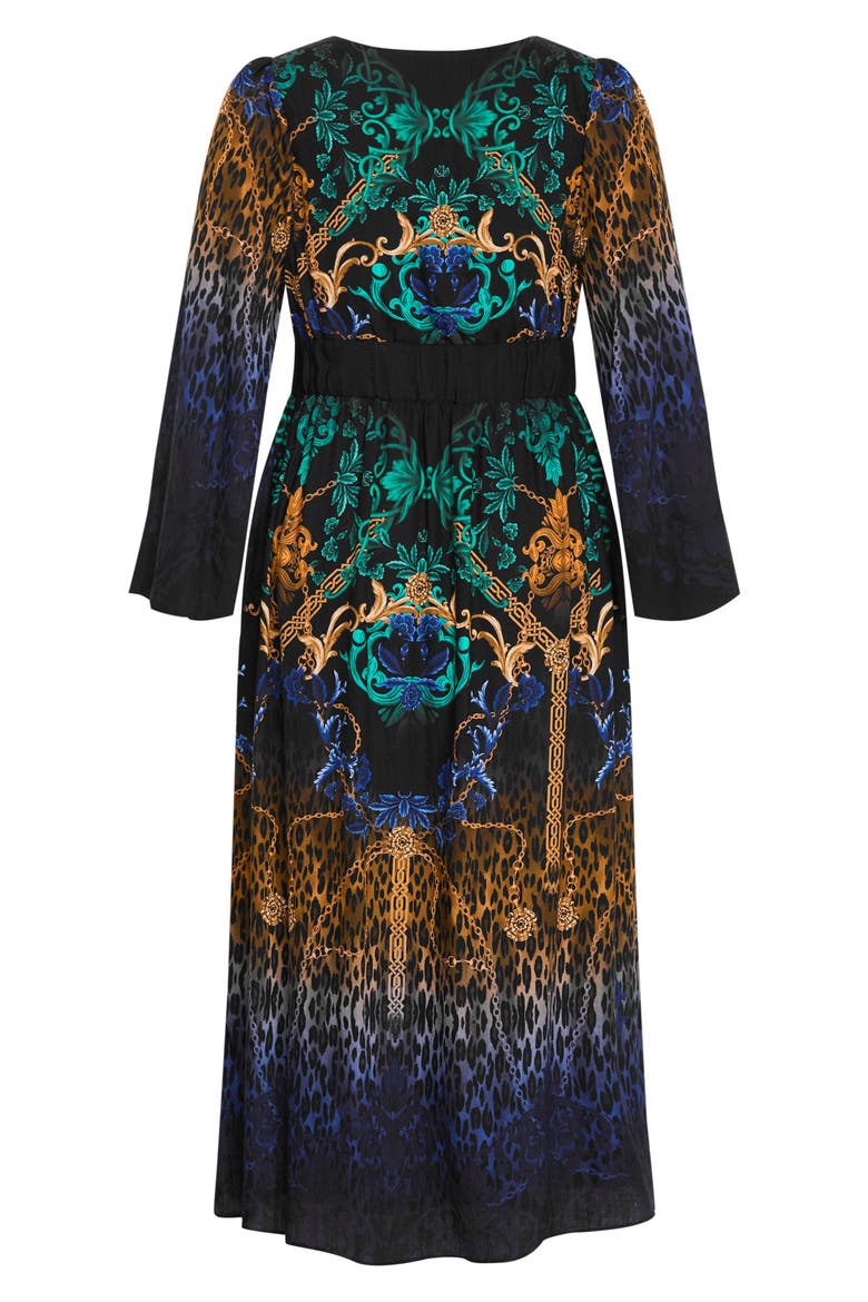 Ayanna Long Sleeve Maxi Dress, Alternate, color, DECADENCE