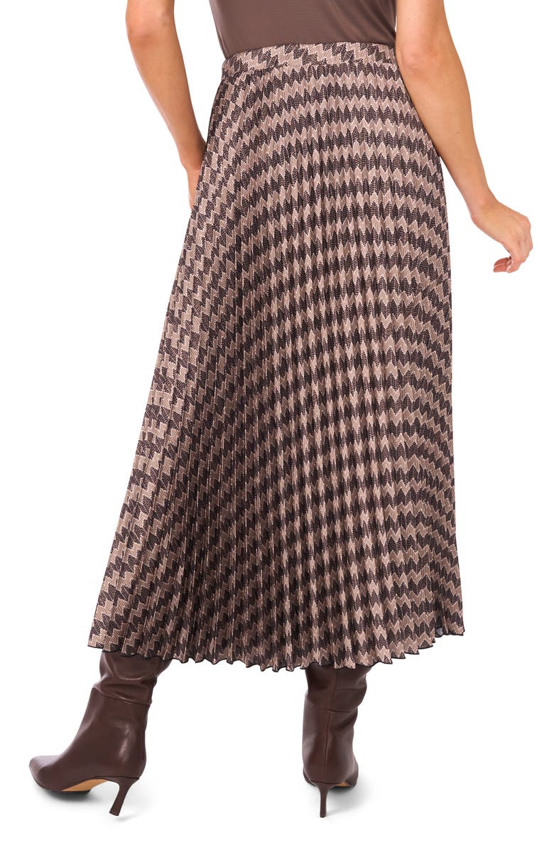 Halogen<sup>®</sup> Zig Zag Pleated Skirt, Alternate, color, Covert Grn