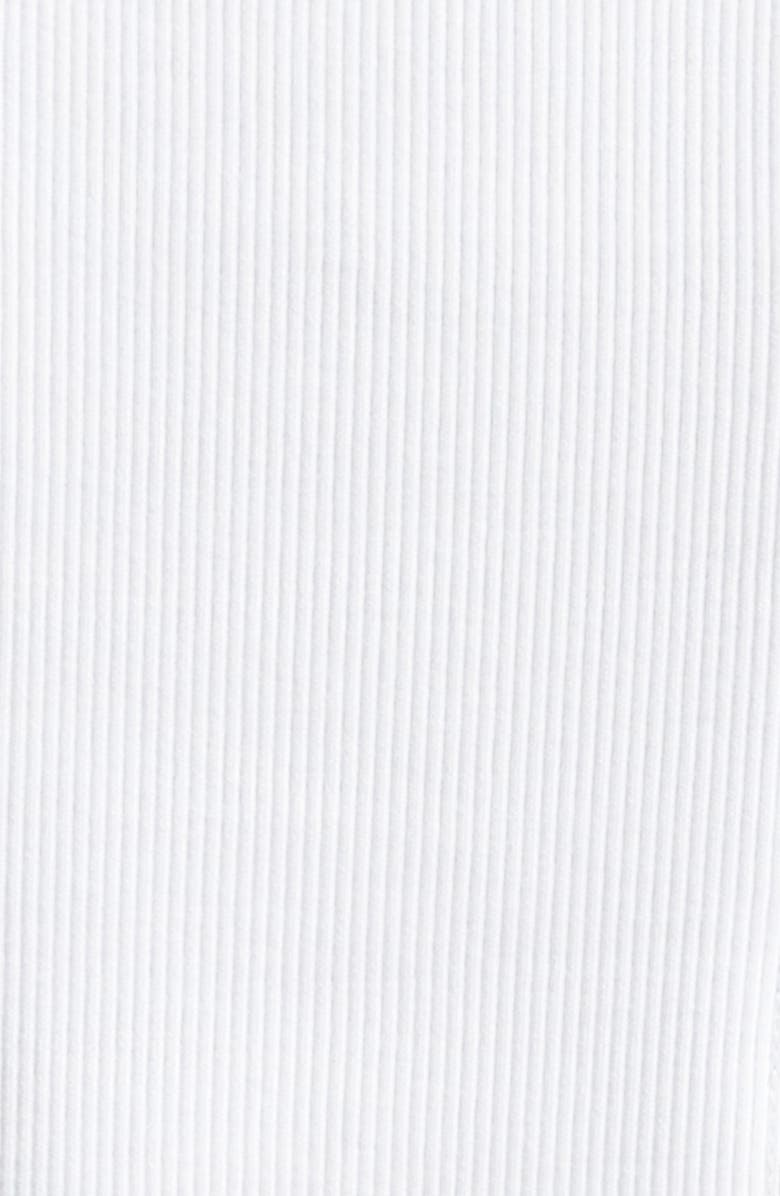 Veronica Beard Quenby Stretch Cotton Square Neck Tank, Alternate, color, White