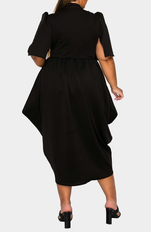 L I V D Aesira Tulip Hem Maxi Dress In Black