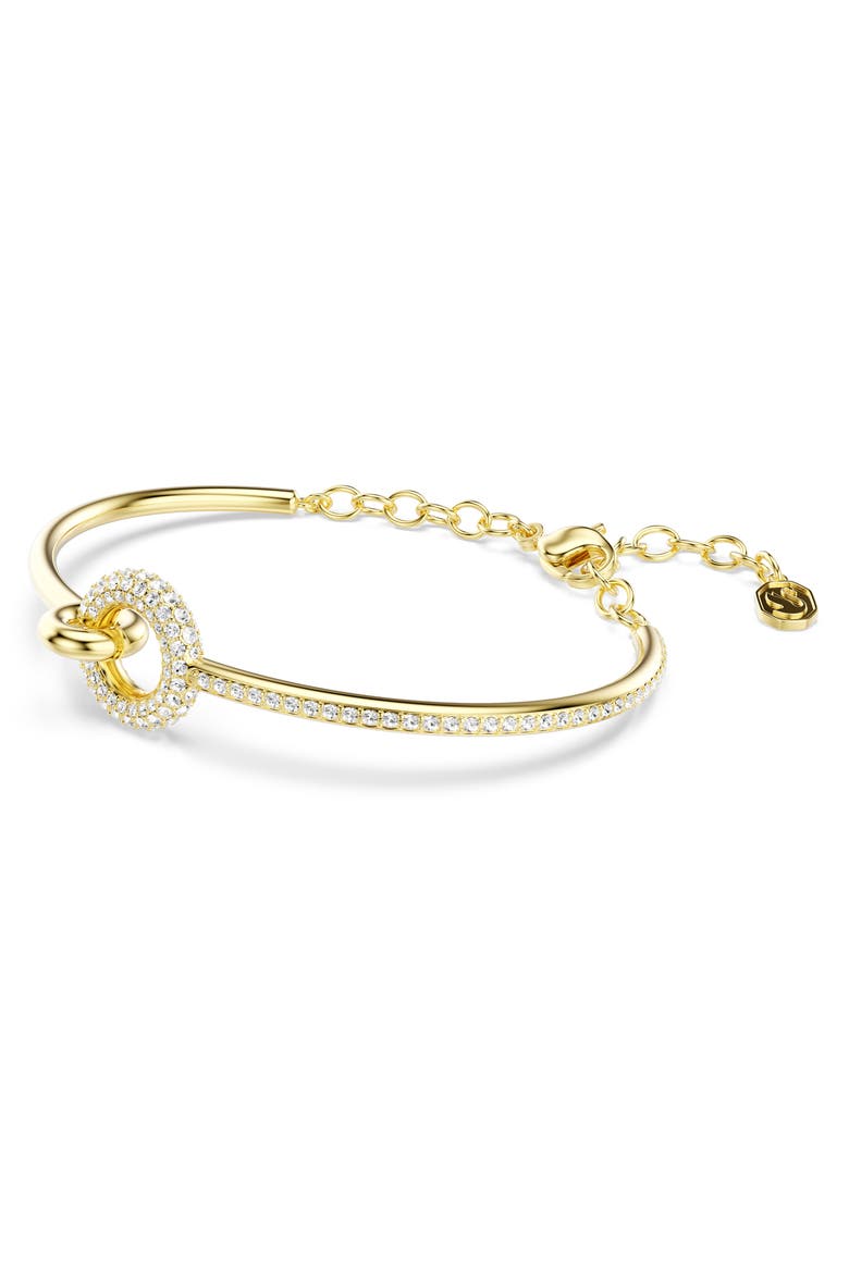 Dextera Pavé Crystal Bracelet, Alternate, color, GOLD