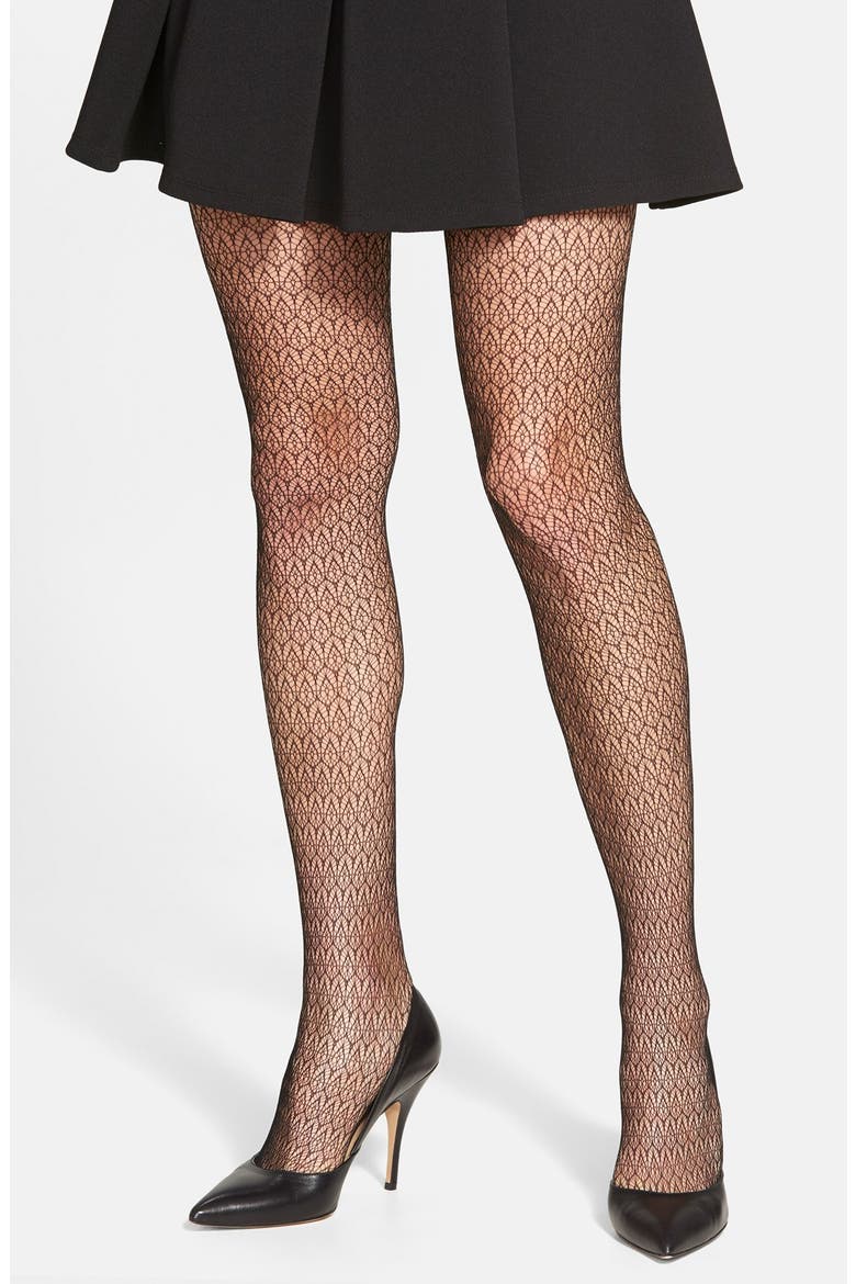 'In Spades' Tights, Main, color, BLACK