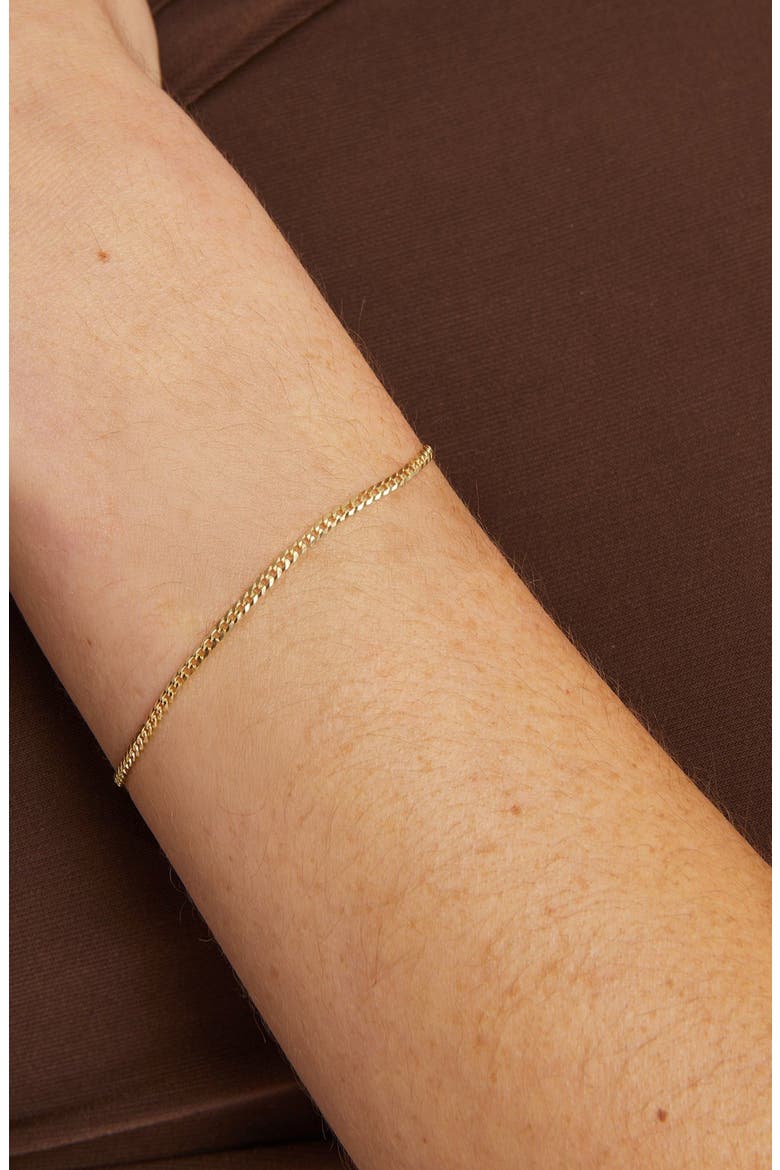 Cuban Chain Bracelet, Alternate, color, Yellow