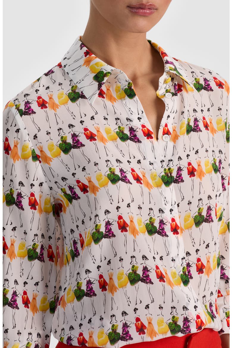 Willa Staceface Silk Shirt, Alternate, color, WOMENS DAY