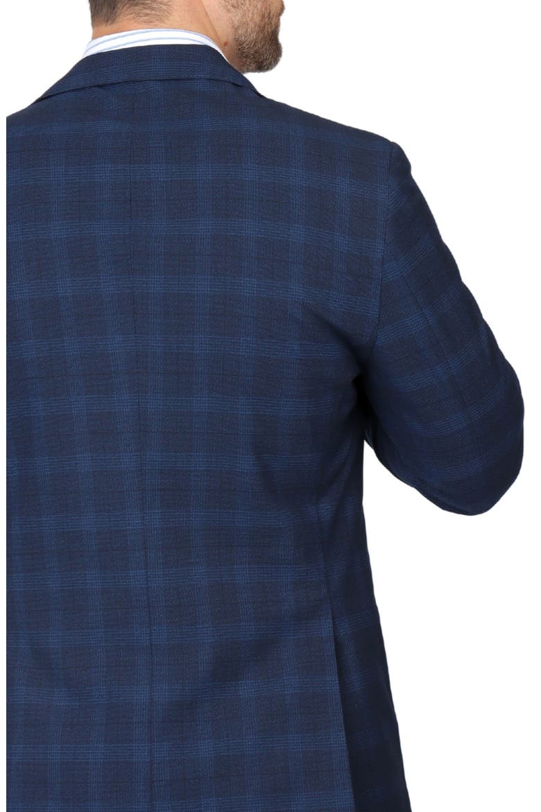 Glen Plaid Sport Coat, Alternate, color, NAVY