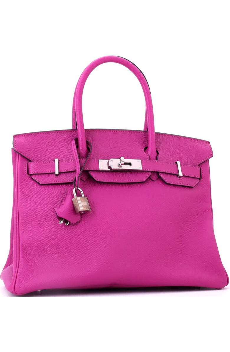Pre-Owned Hermes Birkin Handbag Pink Epsom with Palladium Hardware 30, Alternate, color, Rose Pourpre