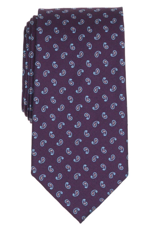 Mini Paisley Silk Blend Tie