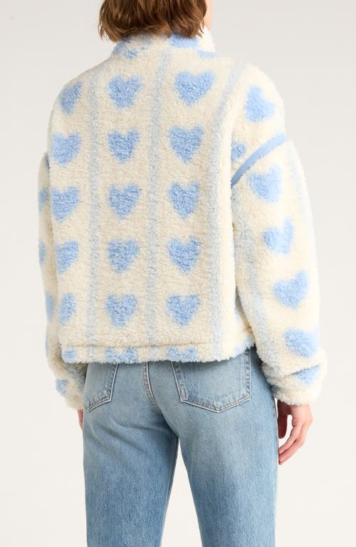 THREAD & SUPPLY THREAD & SUPPLY PRINTED FAUX SHEARLING JACKET