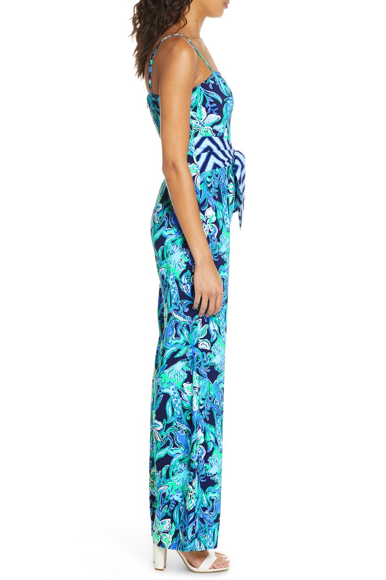 Nina Jumpsuit, Alternate, color, HI TIDE NVY TAKE IT OR LEAF IT