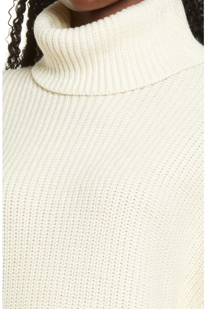 Culver Turtleneck Long Sleeve Sweater Dress, Alternate, color, WINTER WHITE