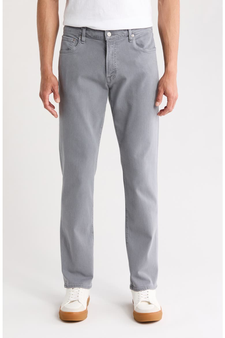 Gage Slim Fit Stretch Twill Five-Pocket Pants, Main, color, HERON GREY