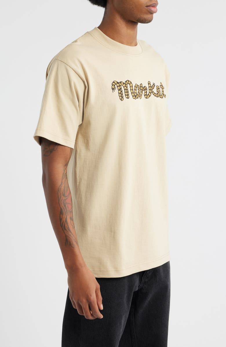 MARKET Equestrian Rope Logo Cotton Graphic T-Shirt, Alternate, color, Sand