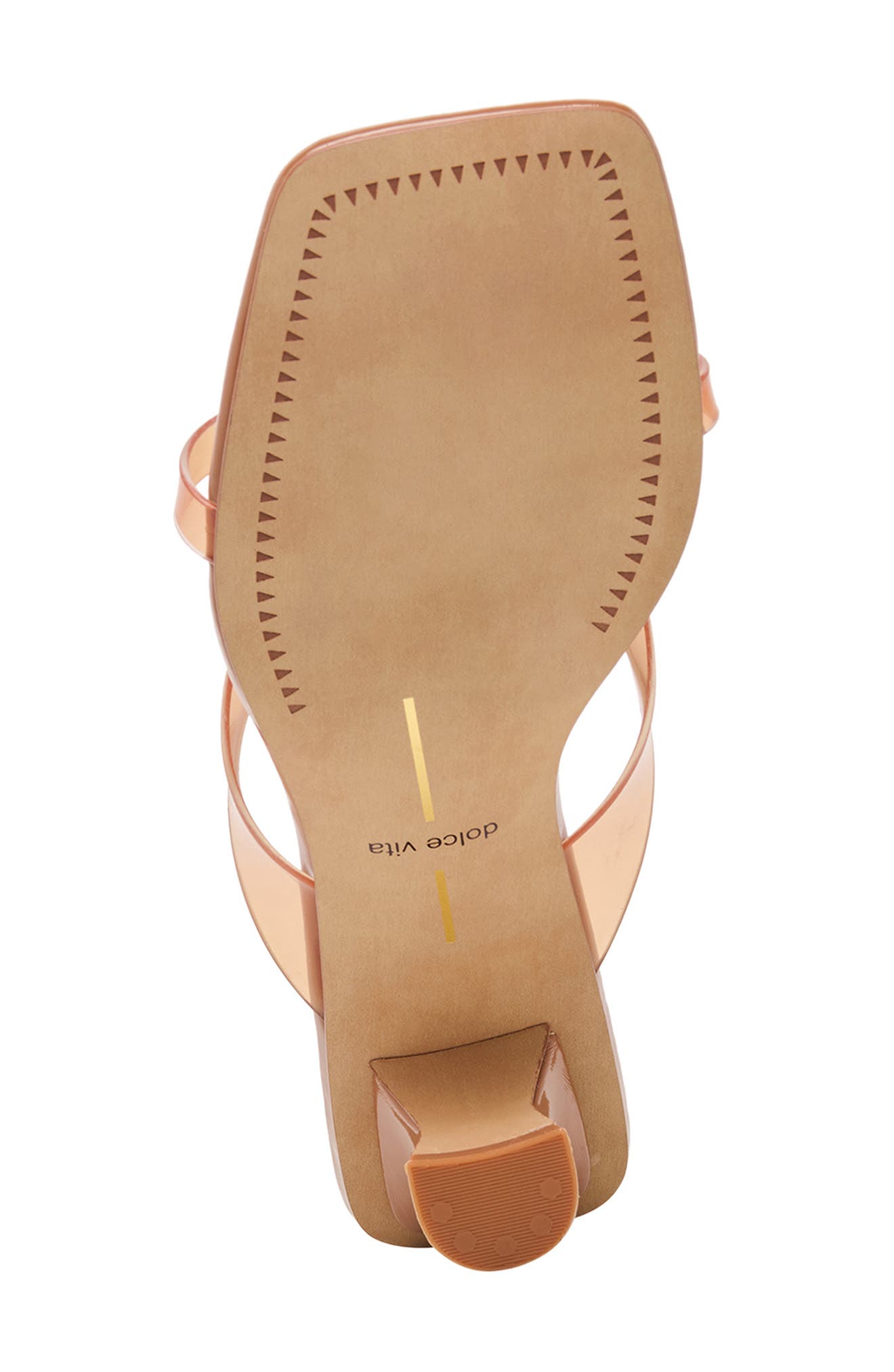 Brevel Vinyl Translucent Strap Sandal, Alternate, color, WHISKEY JELLY